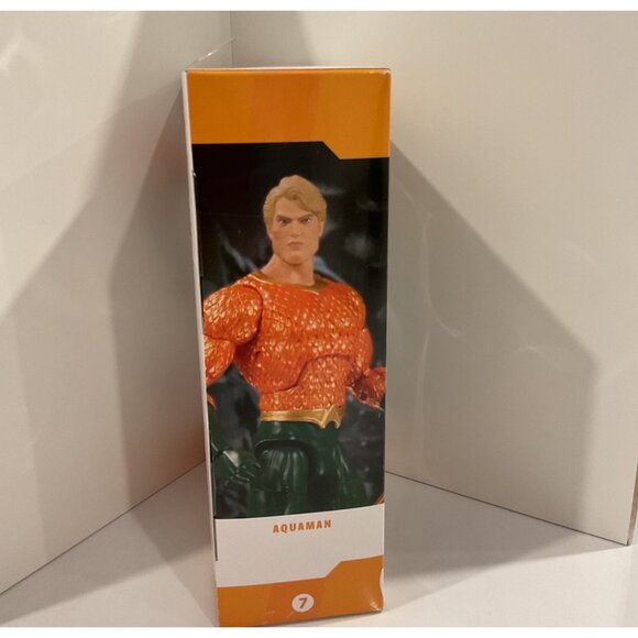 DC Essentials Aquaman Action Figure 7" Collectible With Trident & Box - Picture 5 of 9